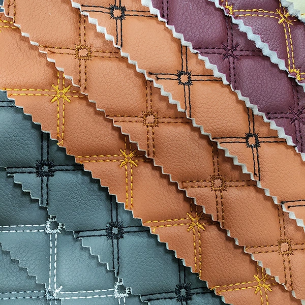 Pvc Embroidery Leather